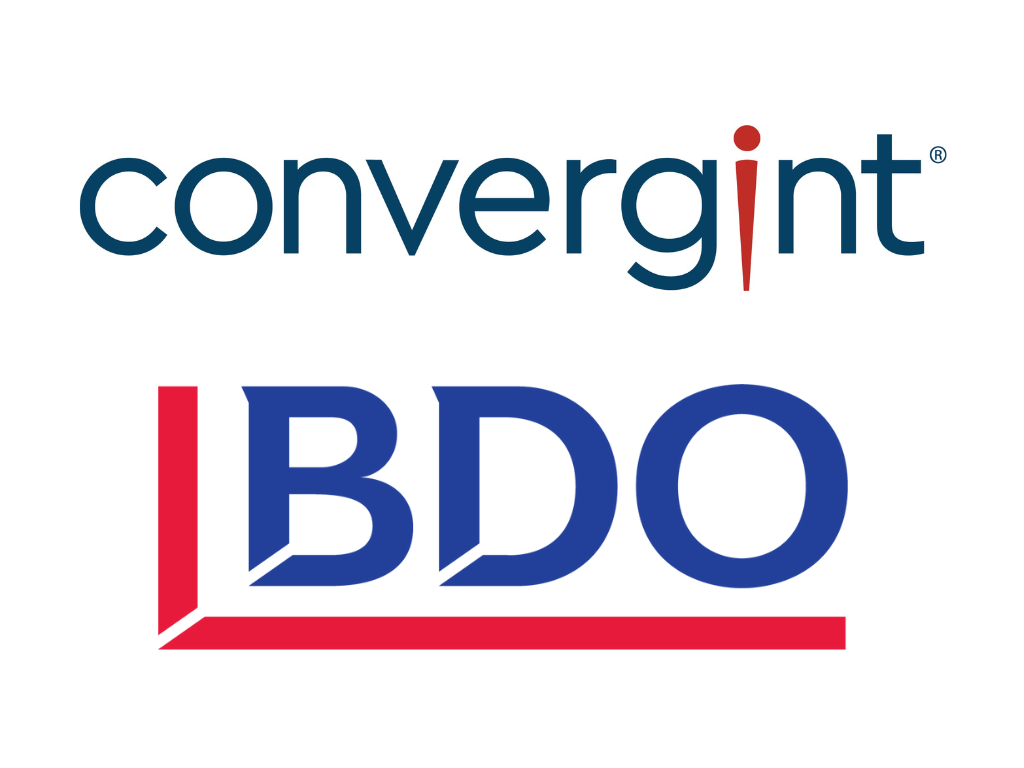 Logos for Convergint and BDO