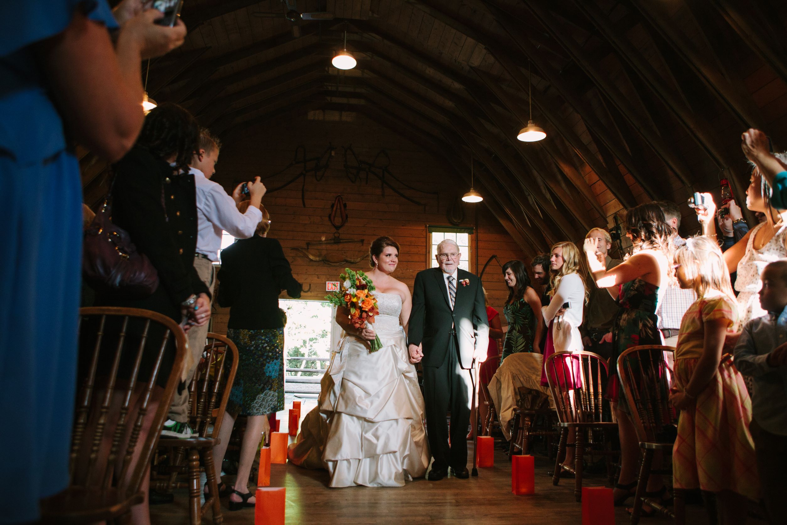 An intimate and rustic wedding at Gunn's Dairy Barn
