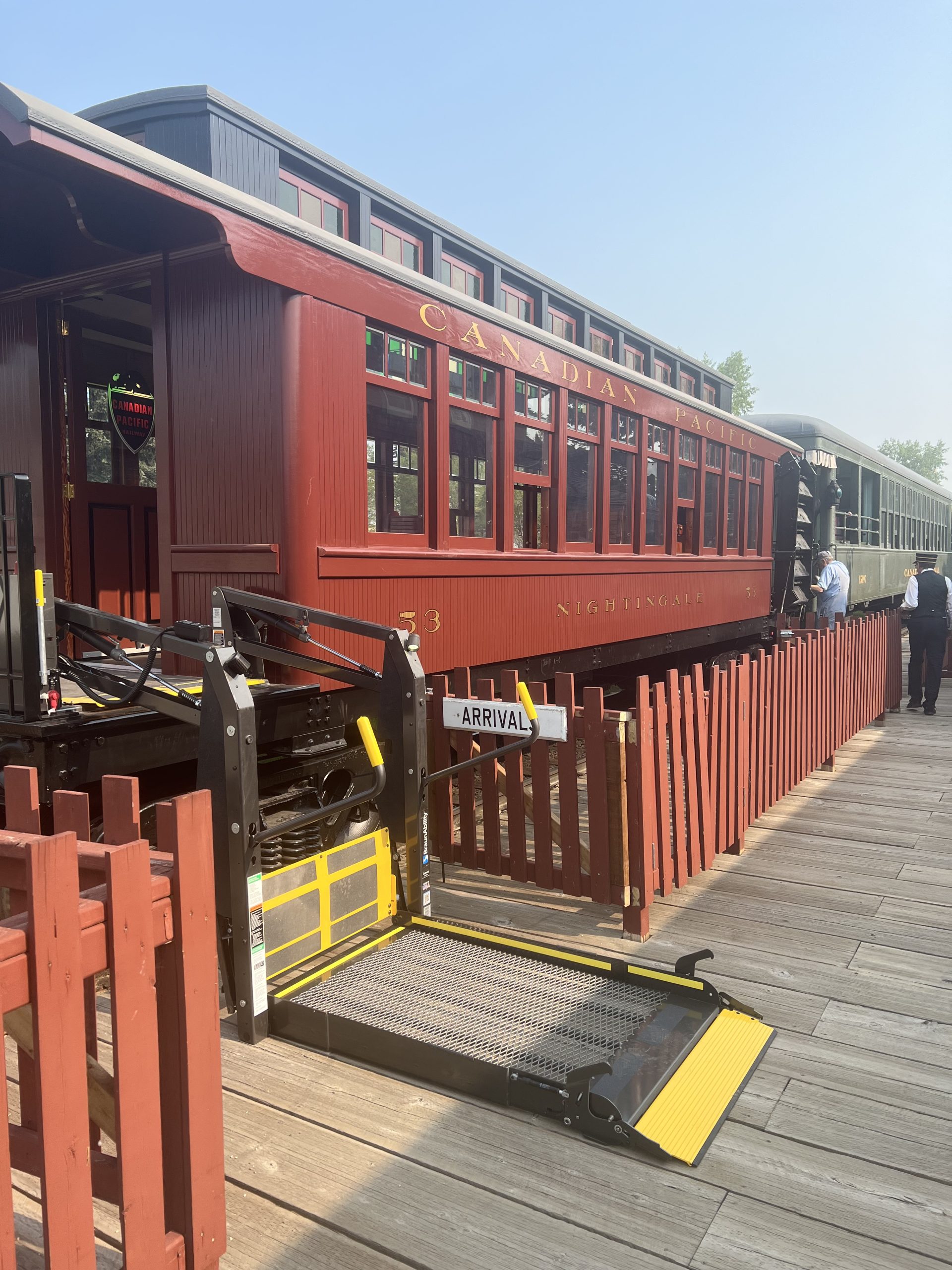 The Nightingale Accessible Railcar at Heritage Park in Calgary