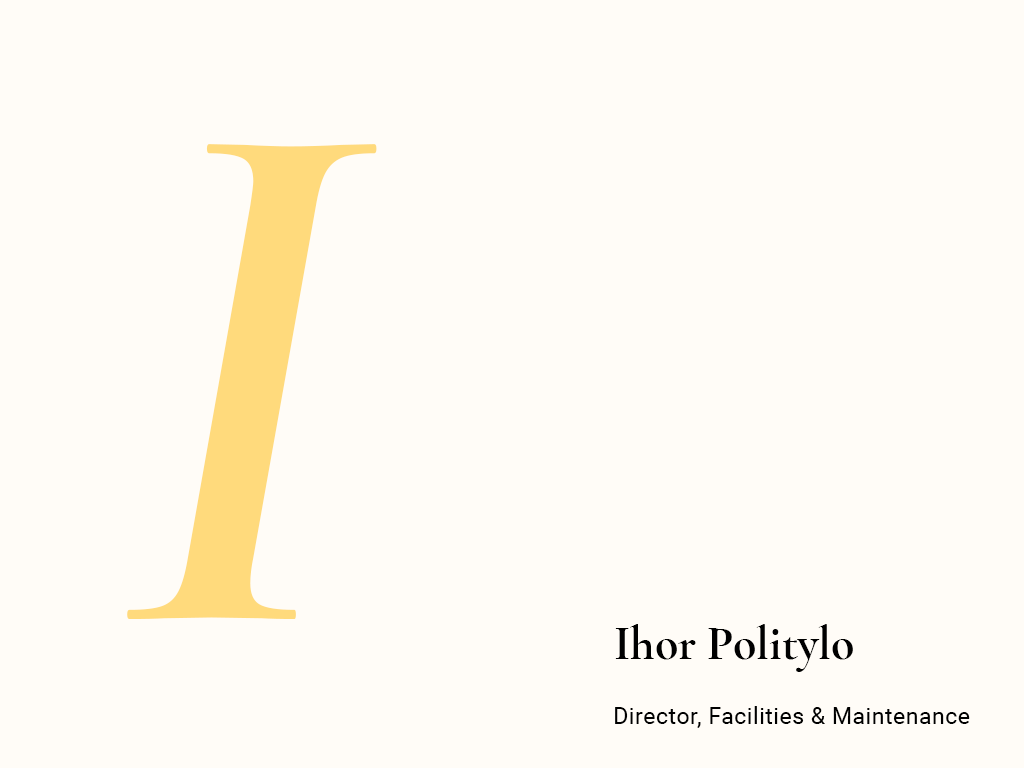 Ihor Politylo, Director, Facilities and Maintenance - Heritage Park