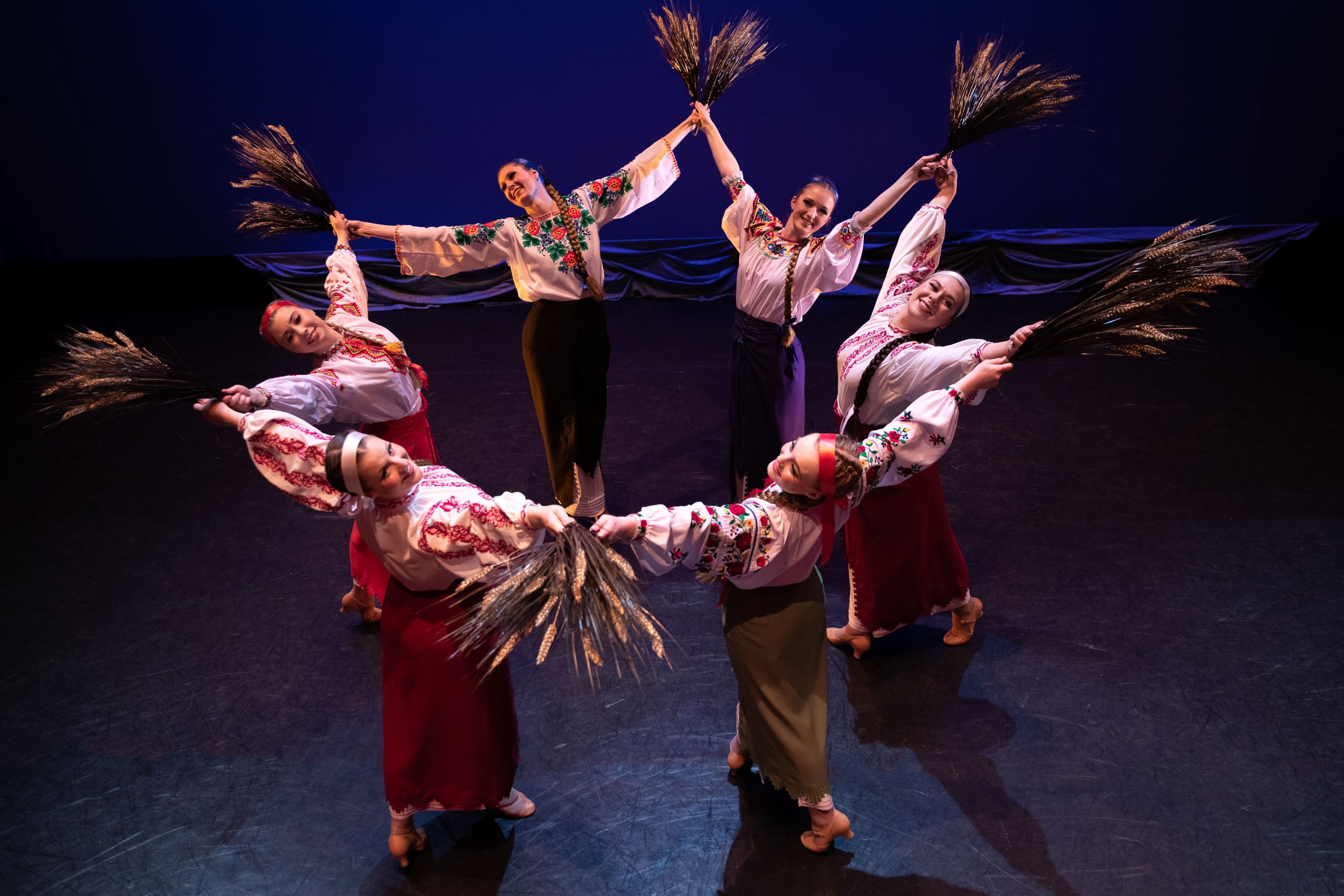 The Tryzub Ukrainian Dance Ensemble, performing at Heritage Park on Sept. 2.