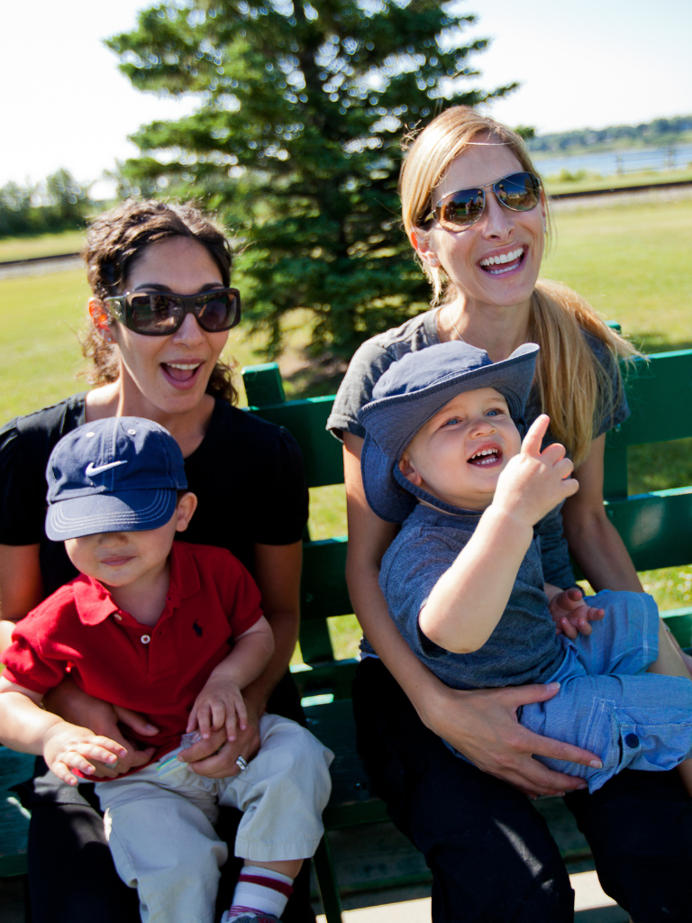 Family enjoys wagon ride at Calgary's Heritage Park